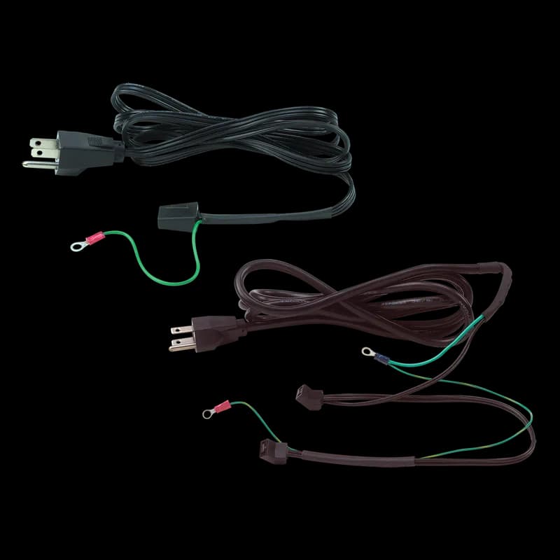 Fan Cords One Connector, Black, Copper