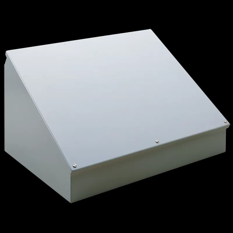 Consolet Enclosure Type 12, 16.00x16.00x11.09, Gray ANSI 61, Mild Steel