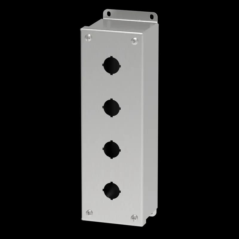 Pushbutton Screw Cover Type 4X, 4PBx22.5mm, SS304