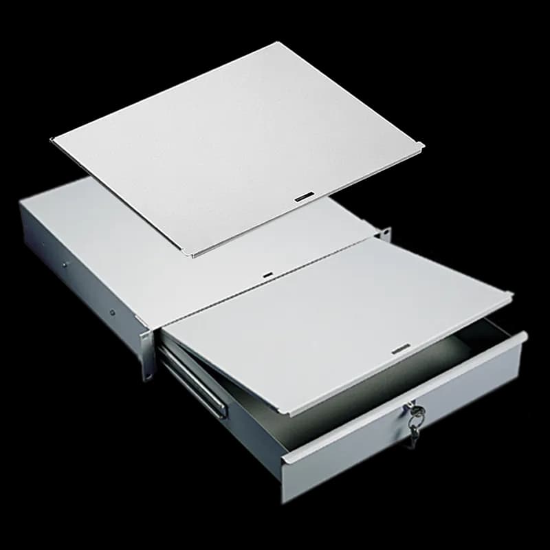 nVent P19WS - Writing Surface, fits 19 in Drawer, Light Gray, Steel