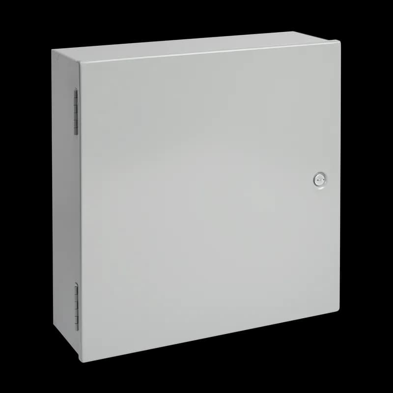 Medium Hinged-Cover Type 1, 36.00x24.00x6.62, Gray, Steel