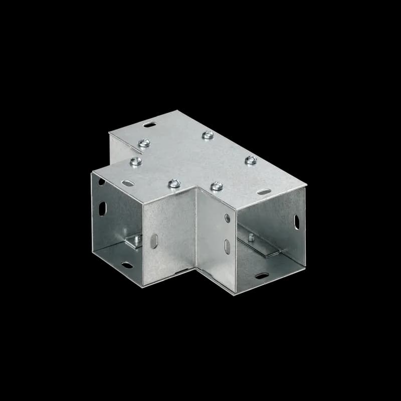 Flush Tee 90-Degree Lay-in, 12.00x12.00, Gray, Steel
