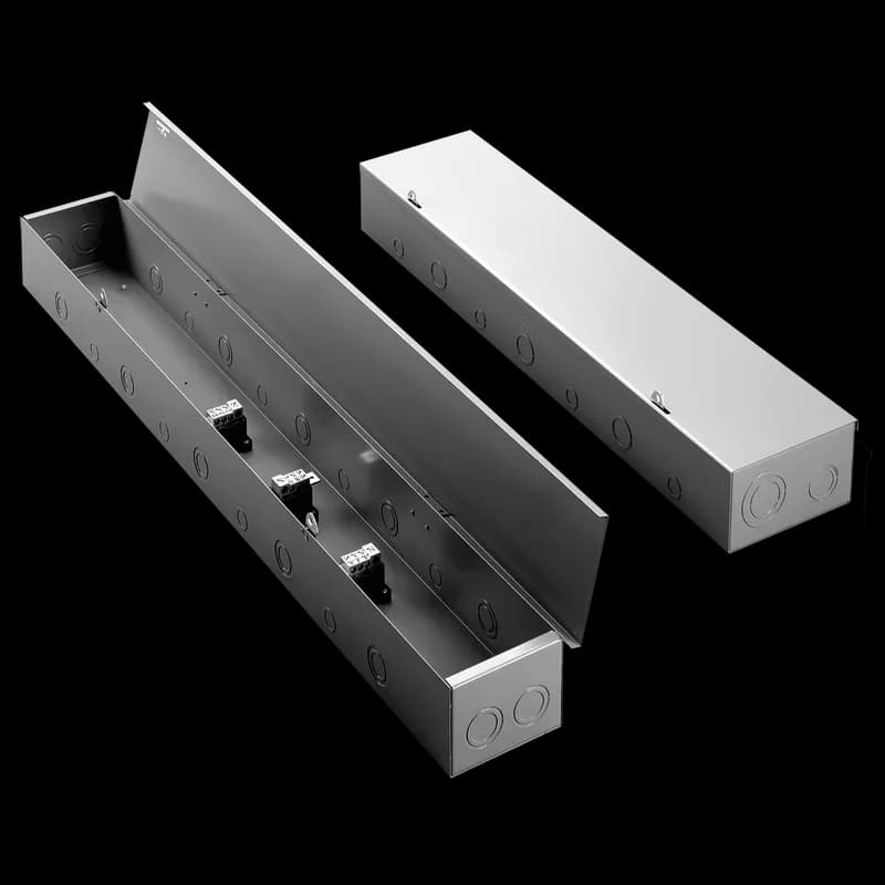 Splitter Trough Type 1 3-wire 225 amps, 60x8x5, Gray, Steel