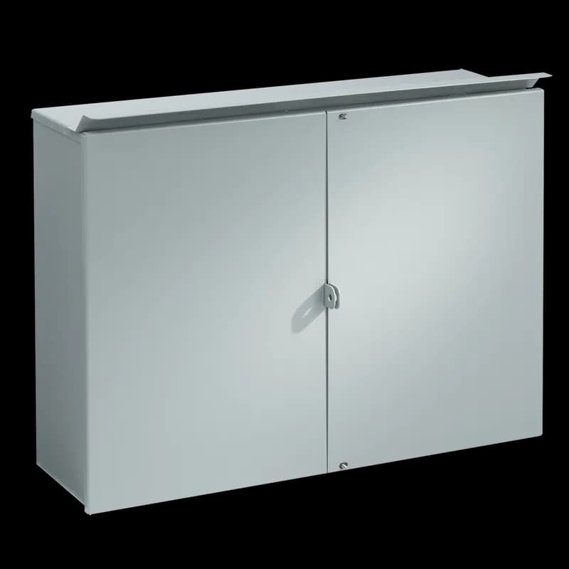 CT Cabinet Hinged-Cover with Steel Panel Type 3R, 30.00x44.00x10.00, Gray, Steel