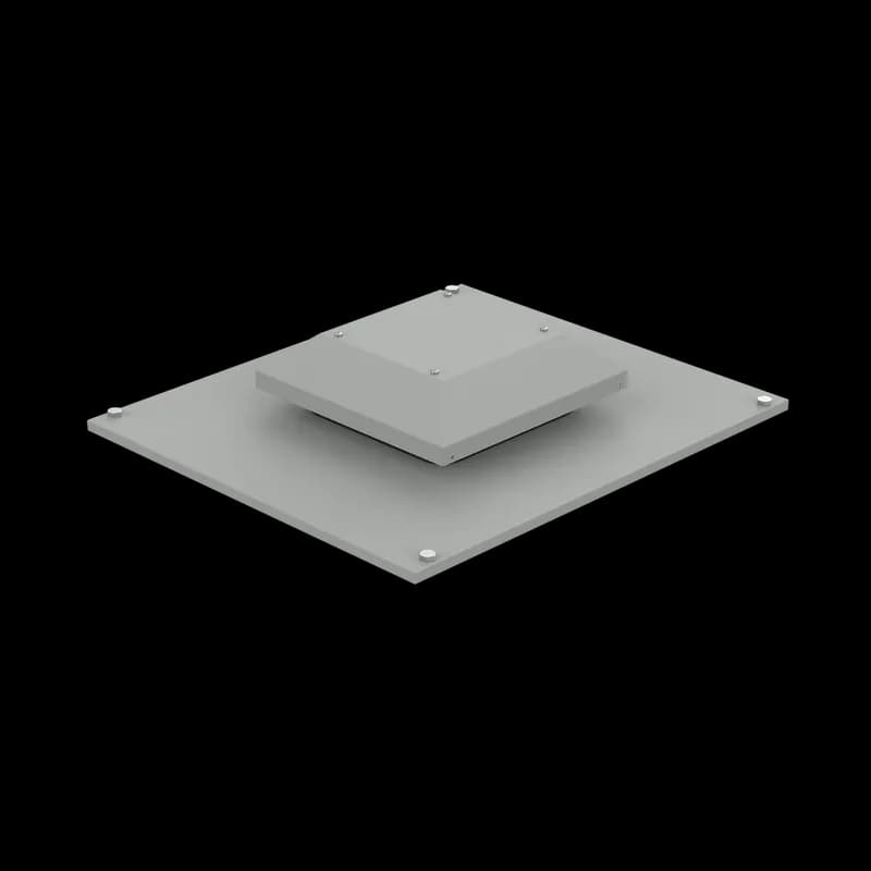 ProLine V/D Server Cabinet Exhaust Vent/Fan, fits 700x800mm, Gray, Steel