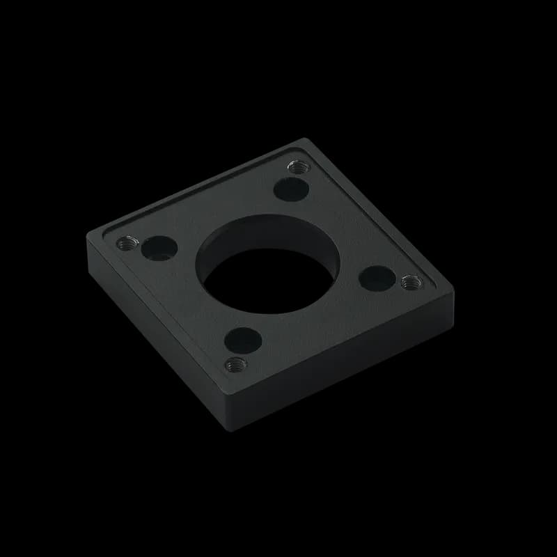 Syspend 281-Max 48mm Round Tube Coupling Adapter, .6x3.15x3.15, Black, Aluminum