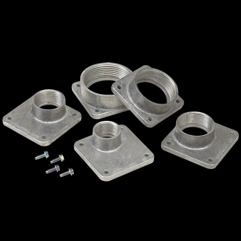 Interchangeable Bolt-on Hub, Fits Conduit Size 1.25, Anodized, Aluminum
