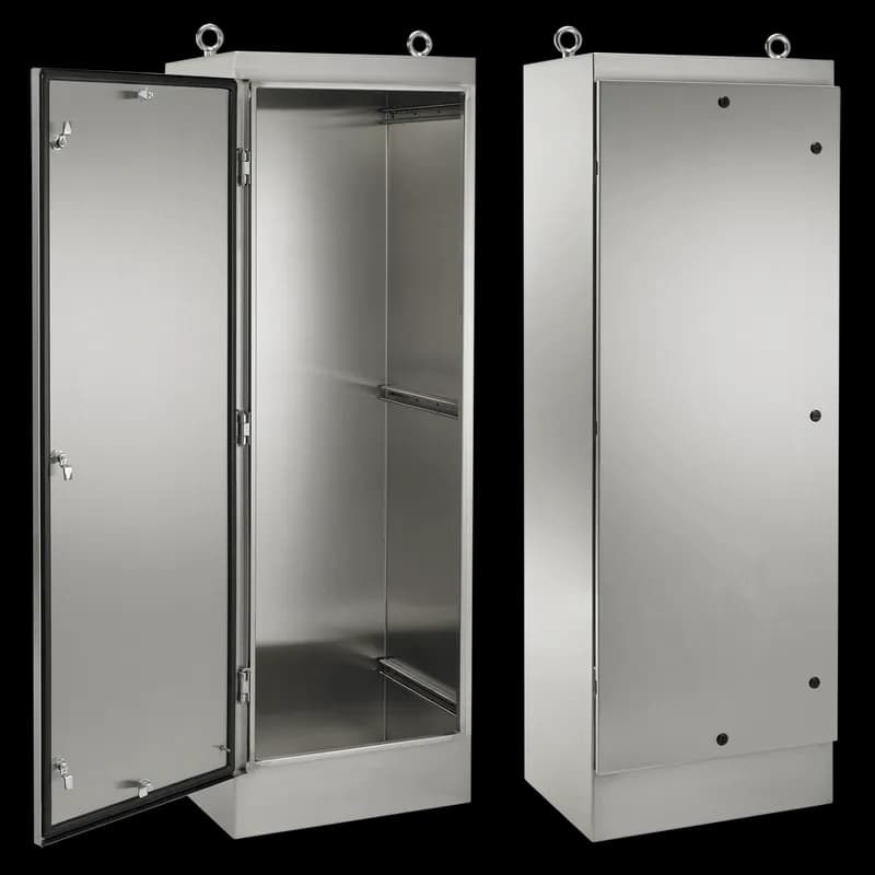 Single-Door Freestand Type 4X 1/4-Turn Latches, 72x24x18, Brushed, SS304