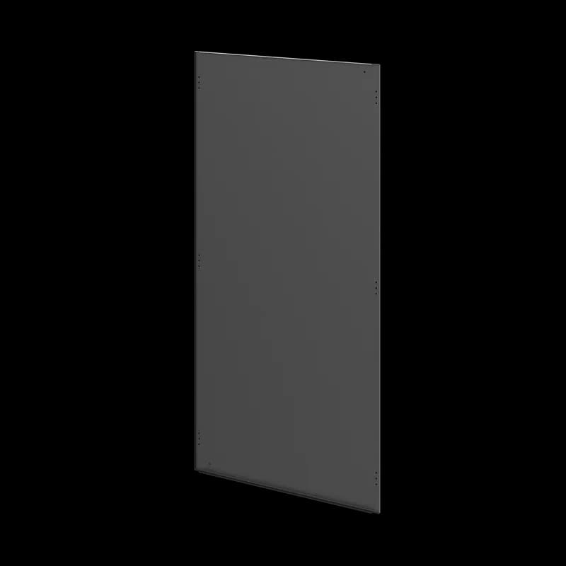 ProLine Side Barrier Panel, 76.34x37.52x1, Black, Mild Steel