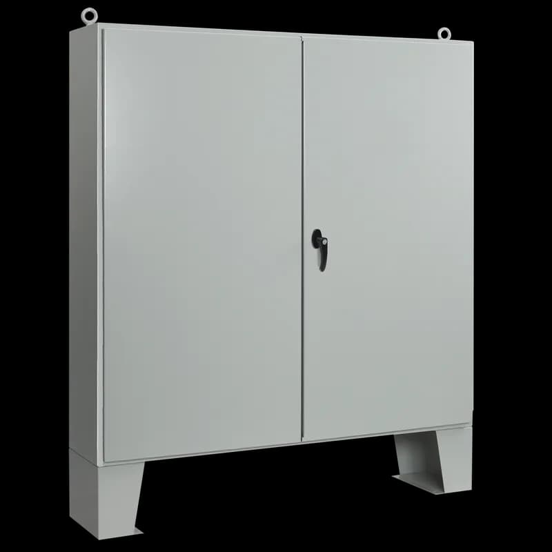 Two-Door Floorstand Gray Inside Type 12, 60.06x48.06x10.06, Gray, Steel