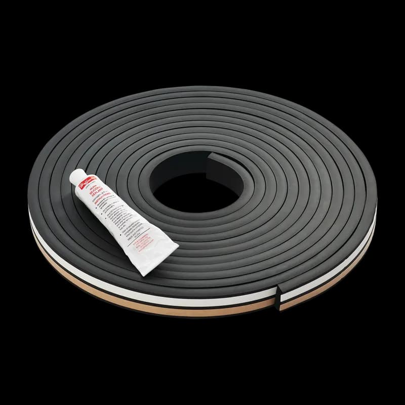 Gasket Replacement Kit for HOFFMAN Enclosures, .28x.63 inch, Black, EPDM