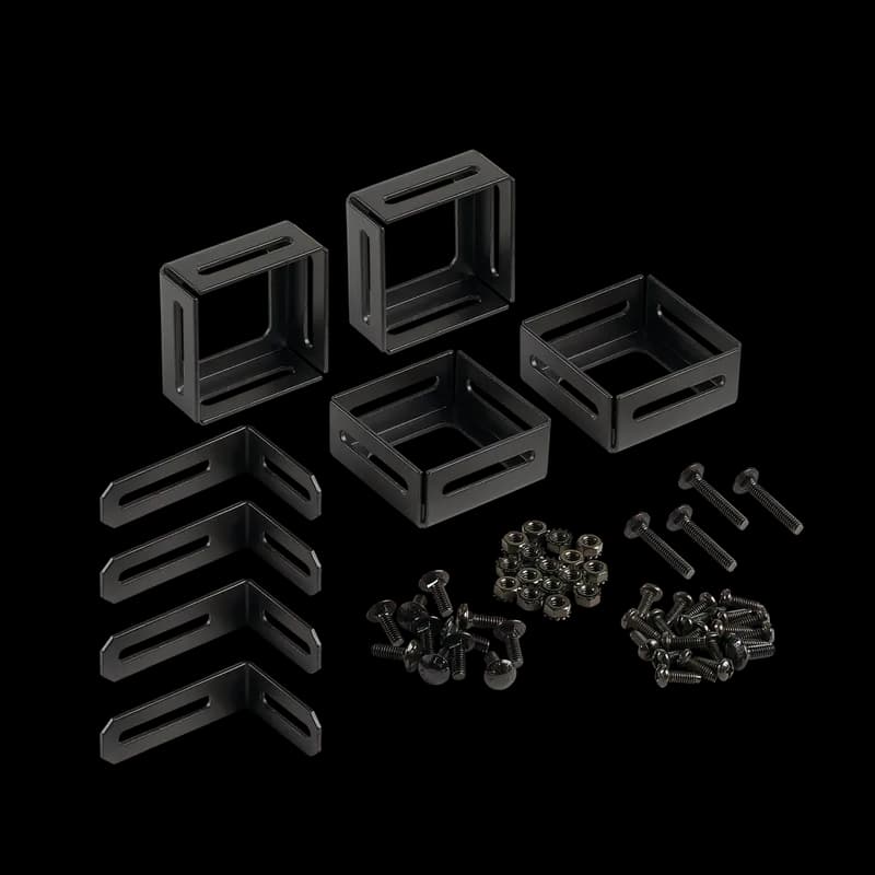 CableRack Hardware Kit, Black, Steel