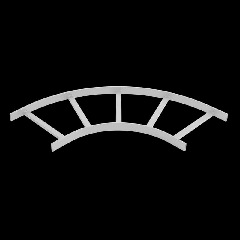 Horizontal E-Bend Section 90-Degree (cULus), fits 18.00, White, Steel