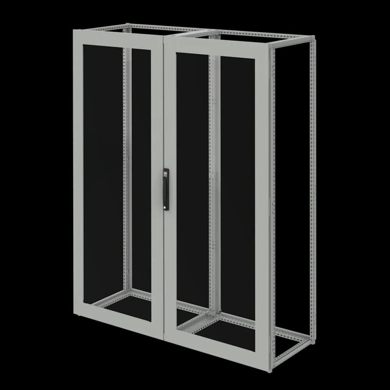 ProLine G2 Window Overlapping Double Doors, fits 2200x1200mm, Aluminum, Polycarbonate