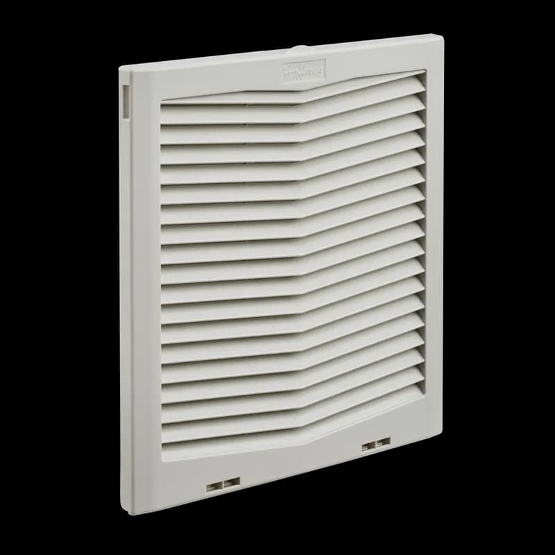 HG Filter Fan Exhaust Grille IP54, fits HF13 fans 13-inch, Lt Gray, Plastic