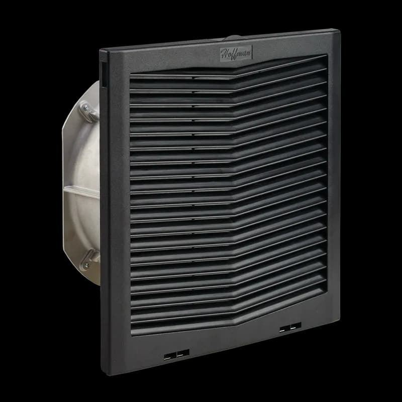 HF13 Side-Mount Filter Fan, 230V 197CFM, Black