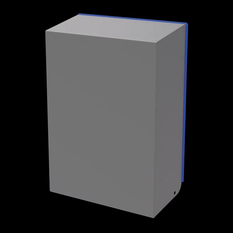 Filter Fan Shroud Type 4/4X HH05, 12.33x7.70x3.40, Gray, Steel