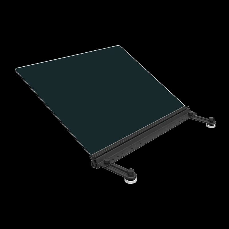 Express Rack Top Baffle, 10.90x31.25x22.50, Black, Polycarbonate ABS