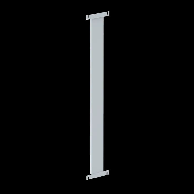 Universal Free-Stand Filler Panel, 72.00x10.50, Galvanized, Steel