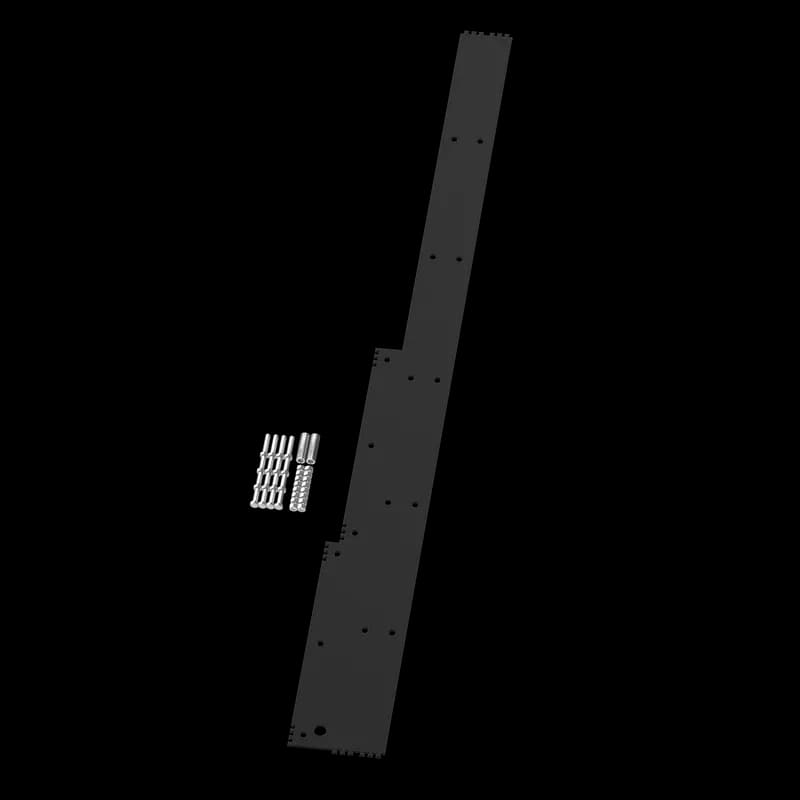Universal Free-Stand Baying Gasket Kit, 84.13x24.13x0.13, Black, Rubber