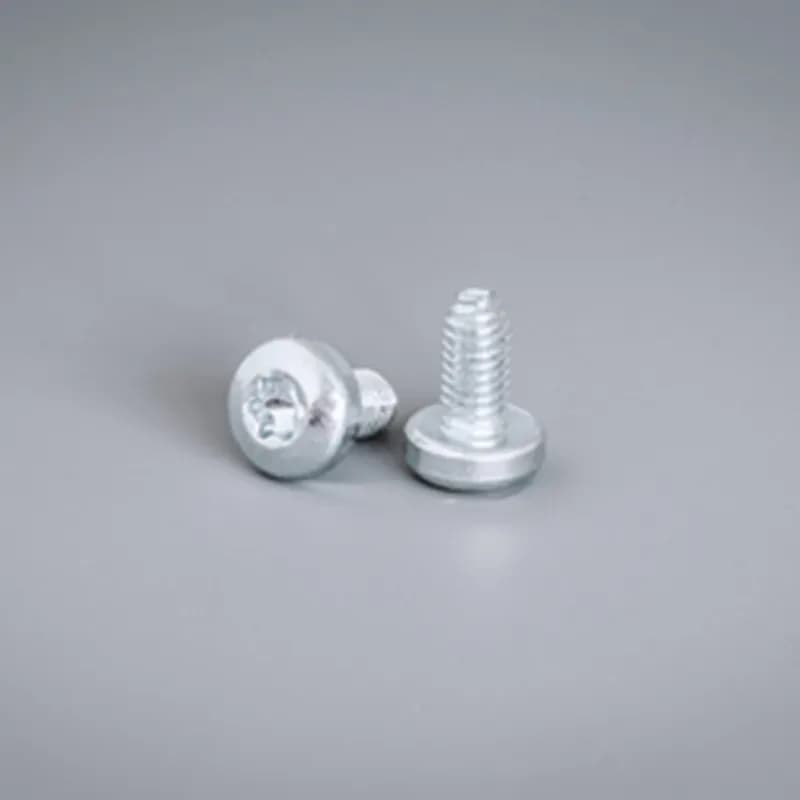 Extrude-Tite Screws, Torx, 12x12x12mm, 0.47x0.47x0.47, Zinc Plated, Steel, M6