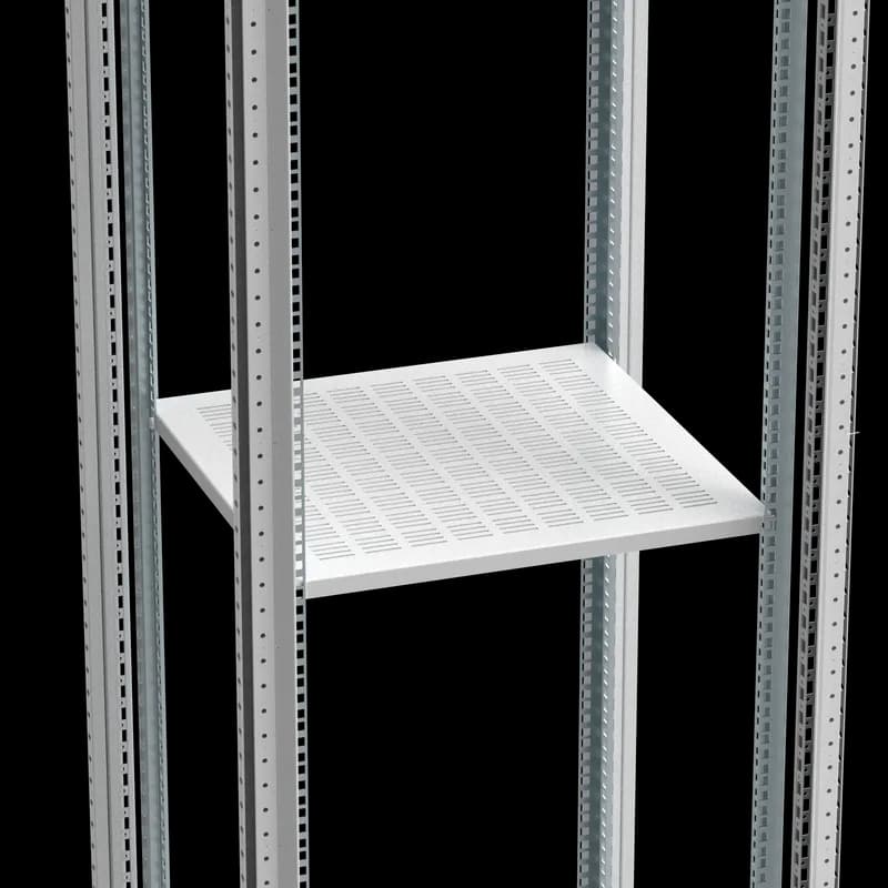 Shelf 19-Inch, VSF, 19x404x404mm, Light Gray, Mild Steel