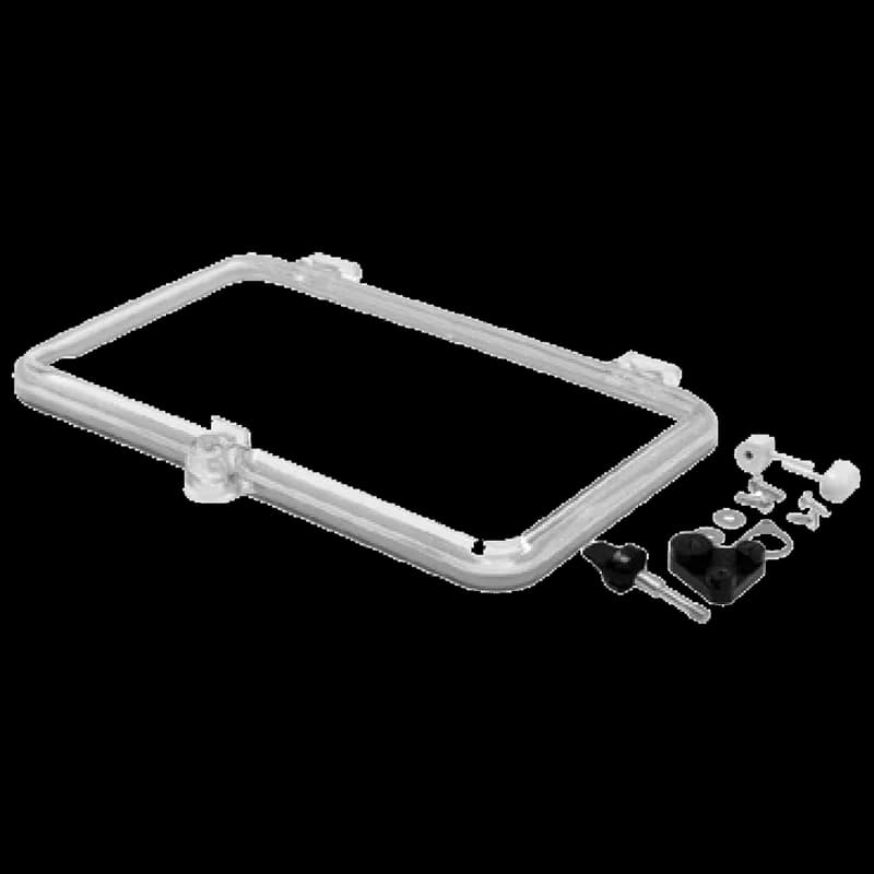 VJ NEMA Hinged Window Kit, 227x120mm, Transparent, Polycarbonate