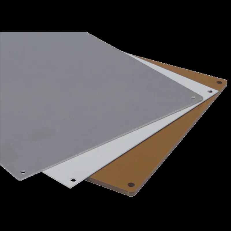 APO Mounting Plate, 19.00x10.00x0.06, Powder Coated, Mild Steel