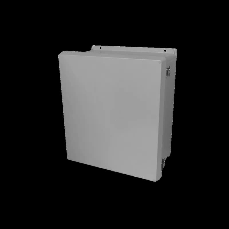 VJ Flat Opaque Cover Type 4X, 9.32x7.32x4.9, Lt Gray, FRP, HWLL