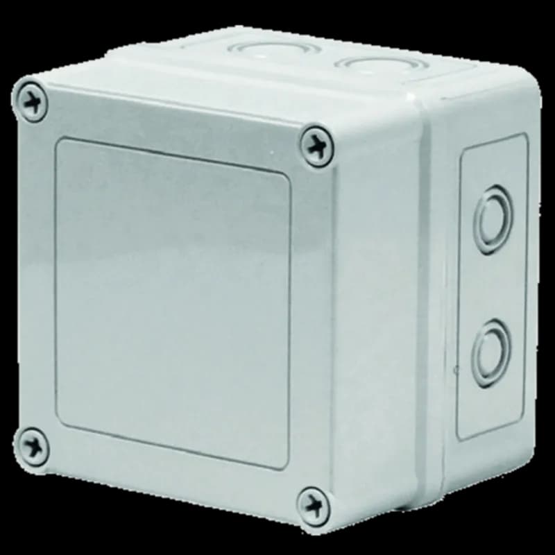 VM Flat Opaque Hinged Screw Cover Type 4X, 7.00x5.03x4.02, Lt Gray, Polyester, H