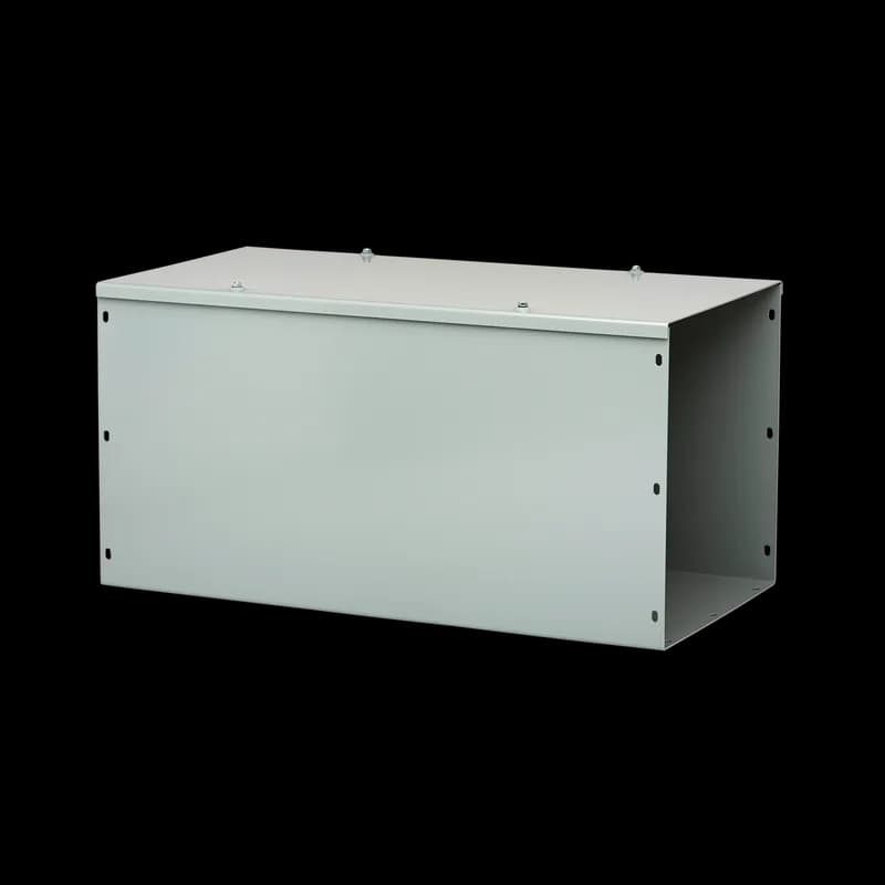 nVent F22G72WK - Straight Section Lay-in Hinged-Cover Type 1 with KOs, 2.5x2.5x72, Gray, Steel
