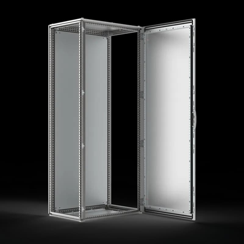 Floor stand., 1800x800x500, Combinable encl., 1-doorwith MPstainless 316, IP55