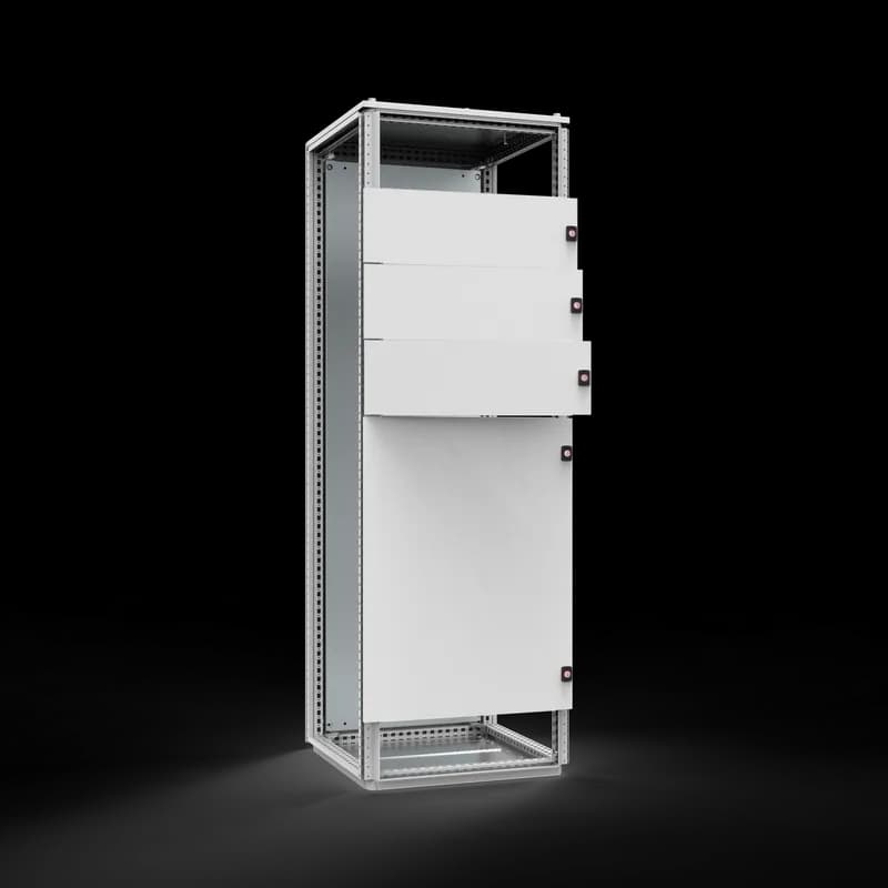 Partial door, 600x400, Mild steel, 3mm double bit lock, IP44