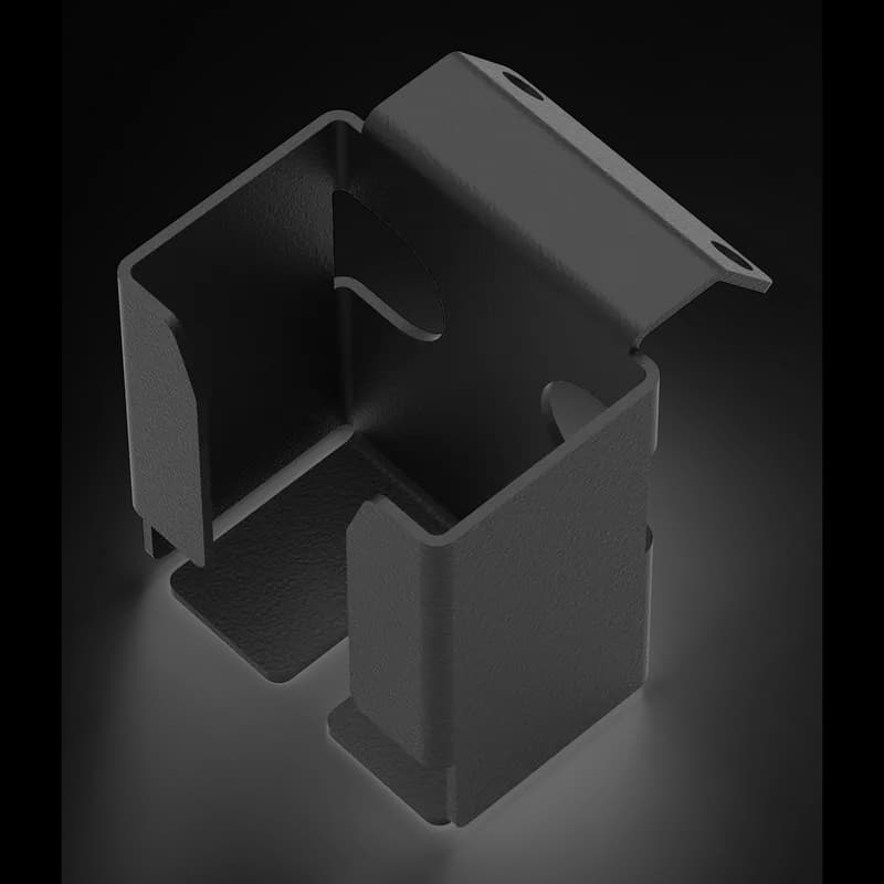 Syspend 281-MAX Ergo Slide Mouse Tray, 88x74x83, Jet Black, Aluminum