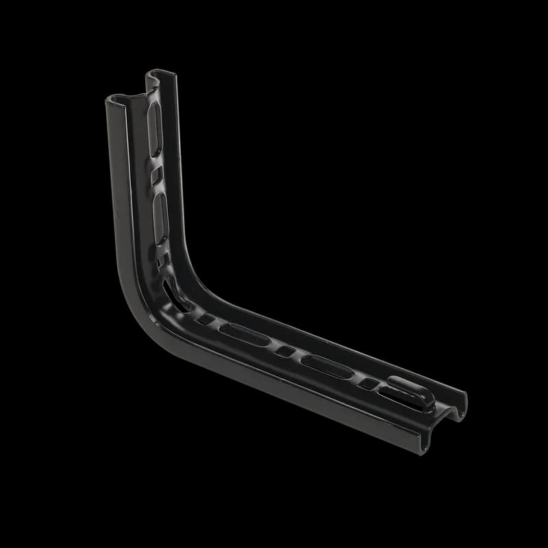 nVent QTPLB4BLK - L-Brackets, 6.00x1.00x4.00, Black, Steel