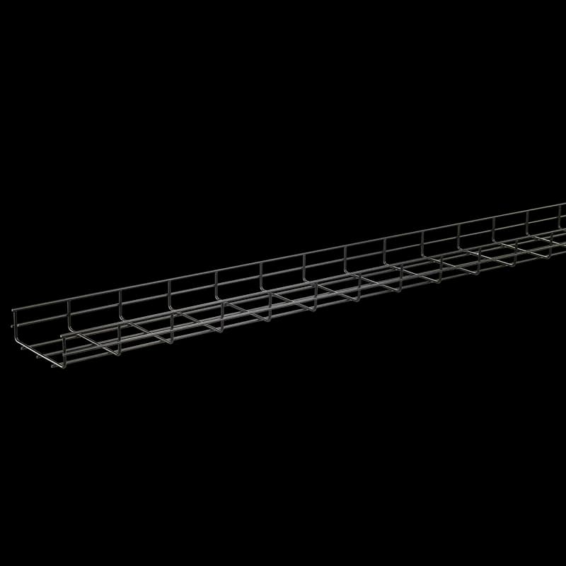 nVent QTP4X22 - Quick Tray Pro Wire Mesh Cable Tray System, 4.00x22.00x120.00, Lt Gray, Steel