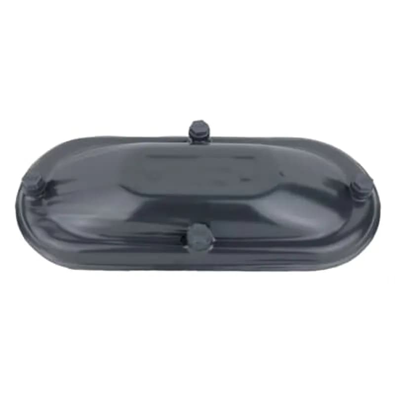 PVC Coated Conduit Body Cover, Form 8, Size 2-1/2 Inch/63 Metric, Iron, Dark Gray
