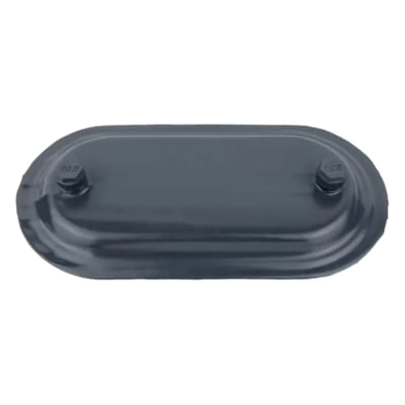 PVC Coated Conduit Body Cover, Form 7, 1 Inch, Gray Iron, Dark Gray