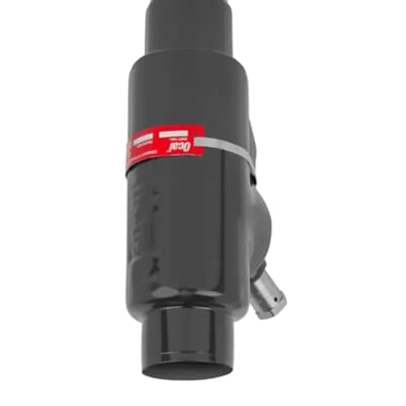 PVC Double Coated Conduit Sealing Fitting with Drain, EYD Series, Male and Female Hub, Pipe Size 2-1/2 Inch/63 Metric, Turning Radius 2.69 Inch/68.33 Millimeters, Iron, Dark Gray