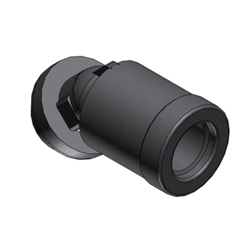 KAH Connector 45 Degree Elbow, Metric Metal Thread IP69 - Thread M20x1.5, Fits to Conduit NW17, Color Gray