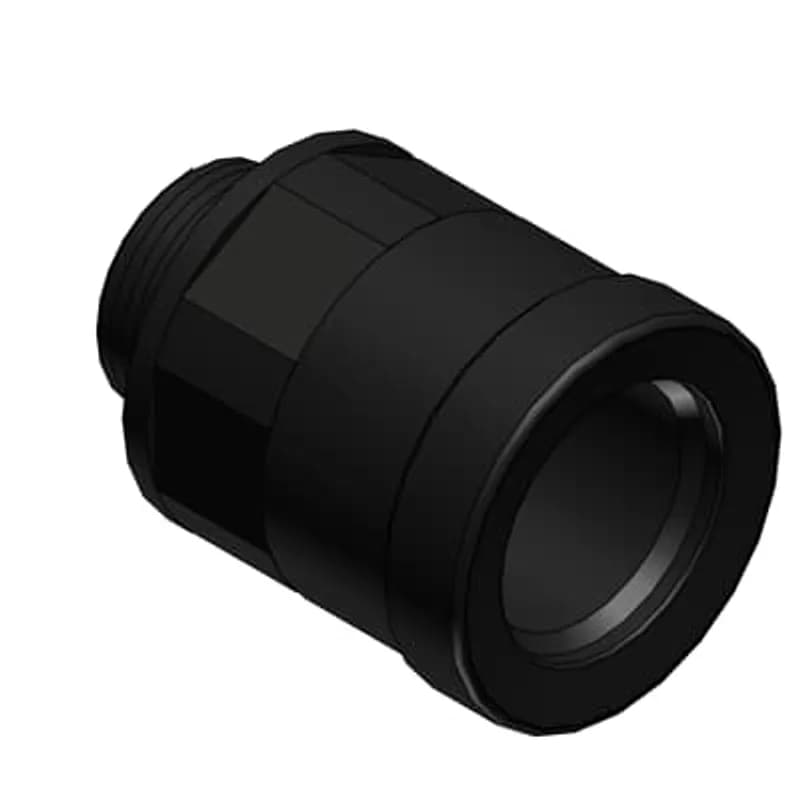 ABB - Installation Products BKNH-M160 - KNH Connector Straight, Metric Metal Thread IP69 - Thread M16x1.5, Fits to Conduit NW10, Color Black