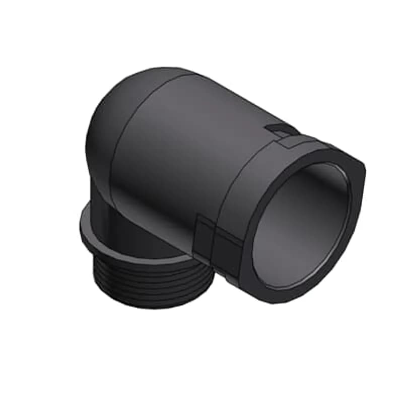 Smart Line 90 Degree Grey One-Piece Elbow with Integral Cone Seal, Material-Polyamide 6, Conduit Size NW12, Thread Size - M16x1.5