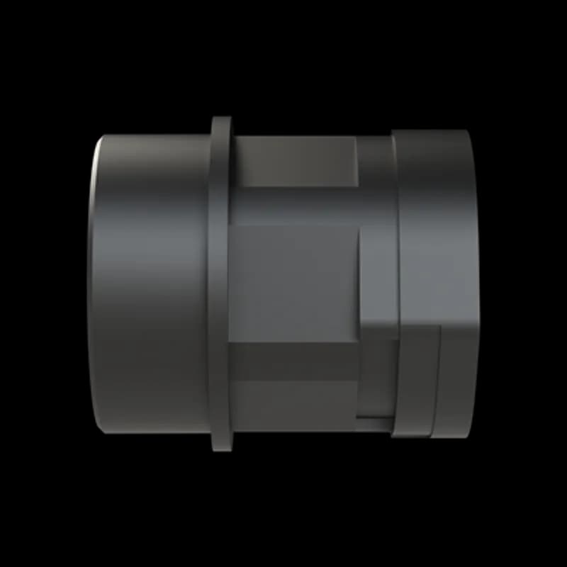 Smart Line Straight Black Connector with Integral Cone Seal, Material Polyamide 6, Conduit Size NW36, Thread Size - M50x1.5