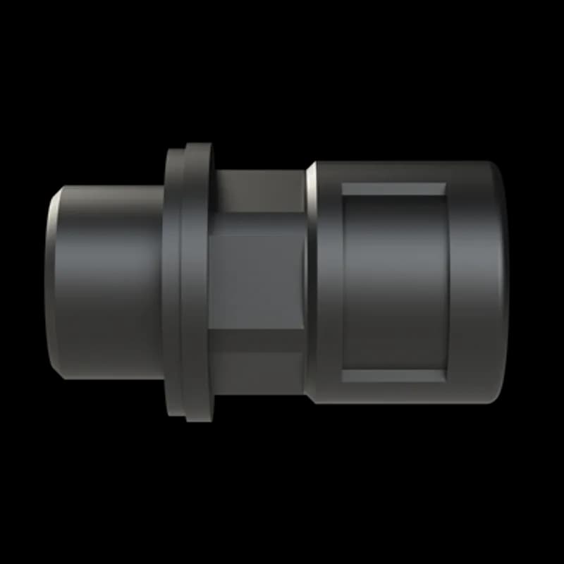 PMAFIX Straight Black Connector, Material - Polyamide 6, Thread Size M16x1.5, Conduit Size NW - 10