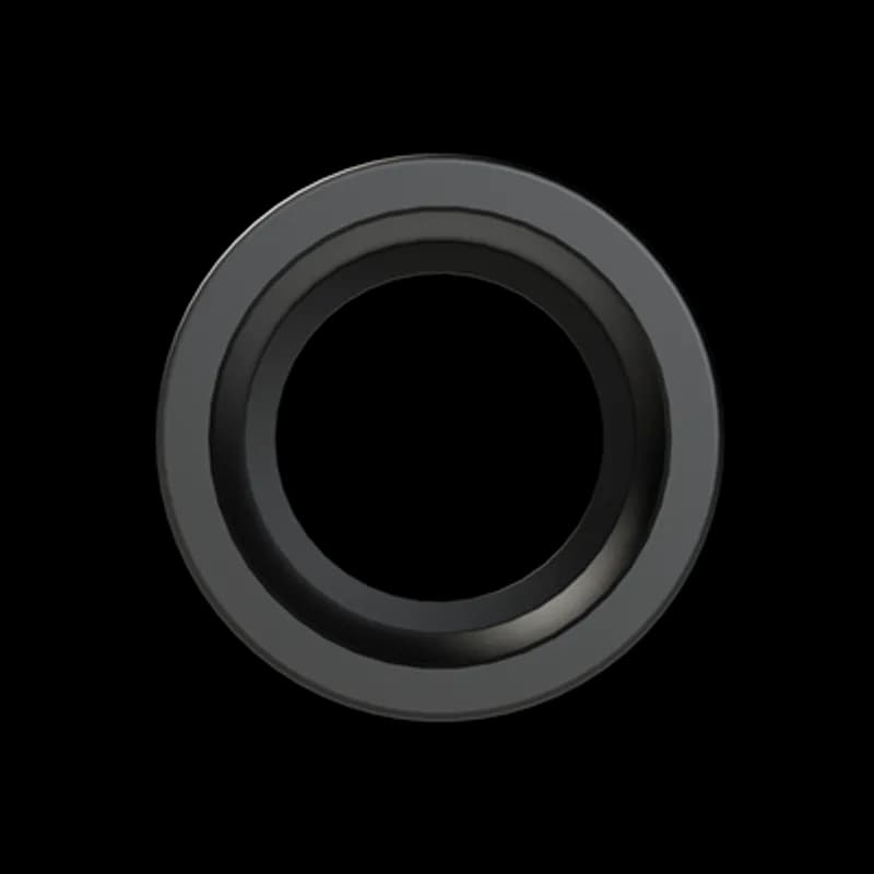 PMAFIX Black Female Thread Adapter with UNEF Threads and O-Ring, Material - Polyamide 6, Thread Size - 1-3/4 Inch -18UNS, Conduit Size NW - 36