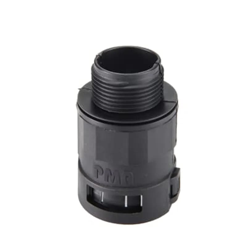 ABB - Installation Products BLNO-M207 - LNO Divisible Connector Straight, One-Piece, Metric Thread - Thread Size M20x1.5, Fits to Conduit Size NW/Metric 17/20, Color Black
