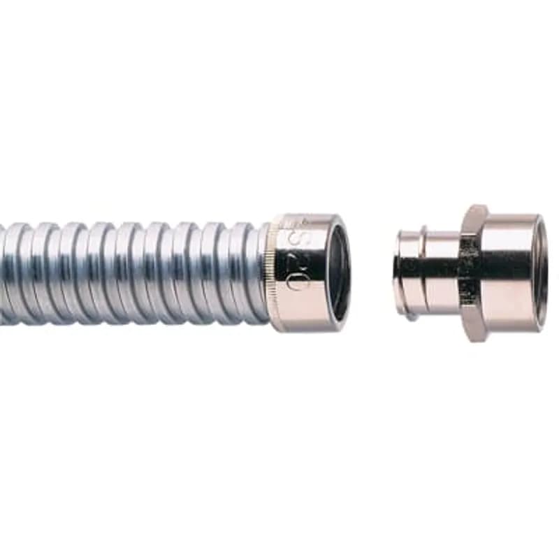 1 Inch Nickel Plated Brass Straight Fitting with Fixed Internal Thread, Metric Thread Size M32