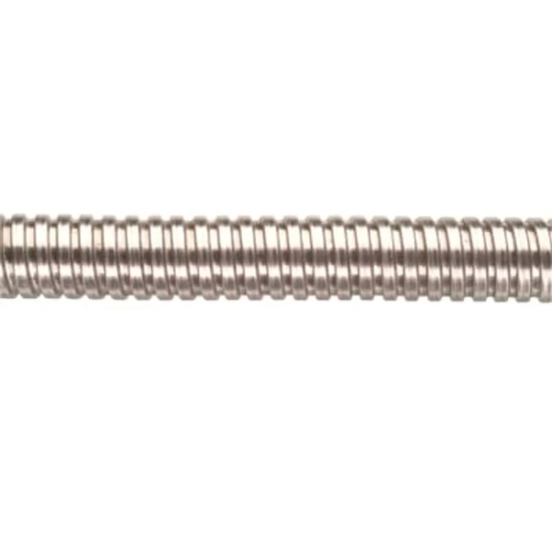 Very Flexible, Metallic Conduit, Nominal Conduit Size 20mm, 1/2 Inch US Trade Size, Outside Diameter 20.2mm, Inside Diameter 17.0mm, Static Bend Radius 32mm, Reel Length 30 Meters, IP40 Rating, Uncovered Stainless Steel AISI 316L, Metallic