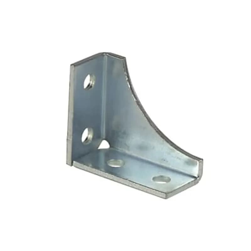 Bracket, Left Facing 90 Degree Universal Shelf, Length 3-1/2 Inches, Height 4-1/8 Inches, Width 1-5/8 Inch, Hole Size 9/16 Inch, Steel