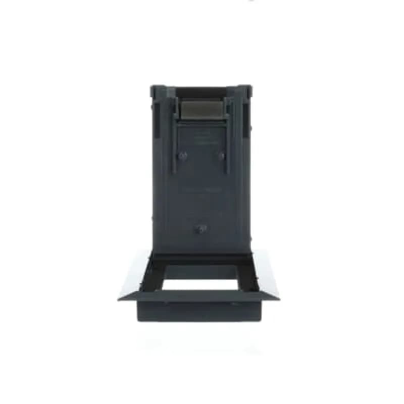 Recessed Service Floor Box Cover, Length 8-1/8 Inches, Width 5-1/8 Inches, Gray, Polycarbonate with 5/32 Inch Steel Plate